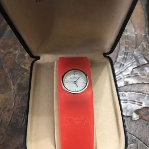 Emporio Armani silicone strap watch