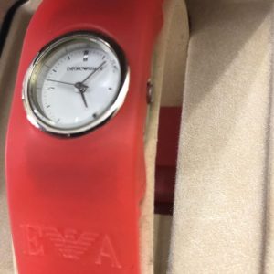 Emporio Armani silicone strap watch