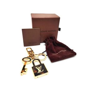 Louis Vuitton Confidence Tortoise Shell and Gold Bag Charm/Key Holder
