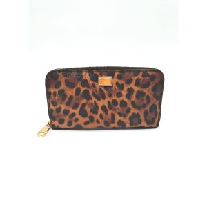 Dolce & Gabbana Animal Leopard Print Long Wallet