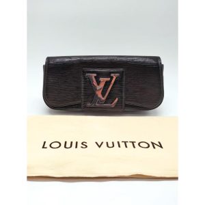 Louis Vuitton Black SoBe Electric Epi Leather Clutch