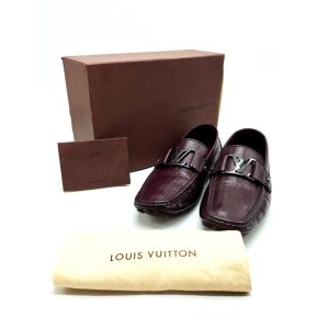 Louis Vuitton Burgundy Monte Carlo loafers UK6