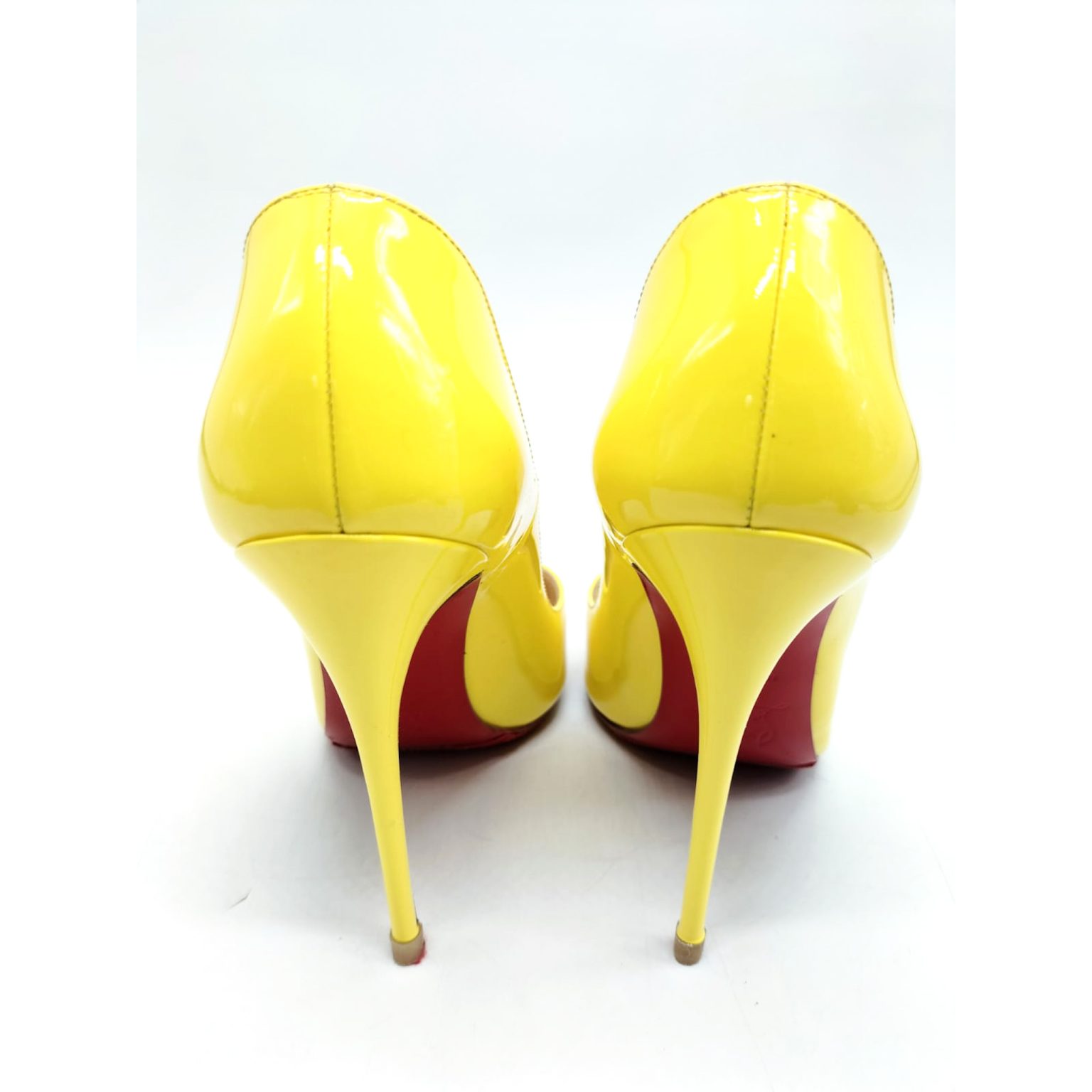 Christian Louboutin Yellow So Kate 120 mm Pumps The Luxe Closet