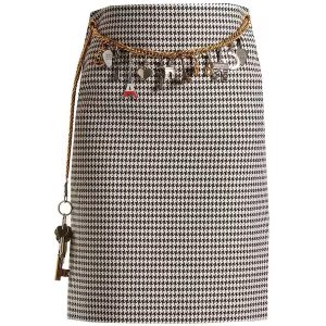Balenciaga Black & White Pencil Skirt