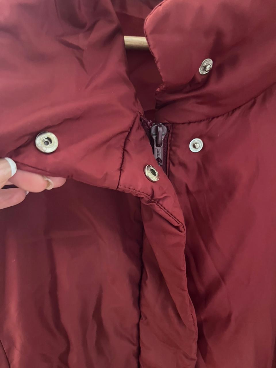 Samoon Edition Burgundy Down Jacket – Size L - Image 3