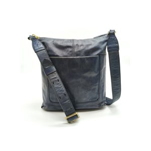 Hobo Navy Blue Leather Crossbody bag