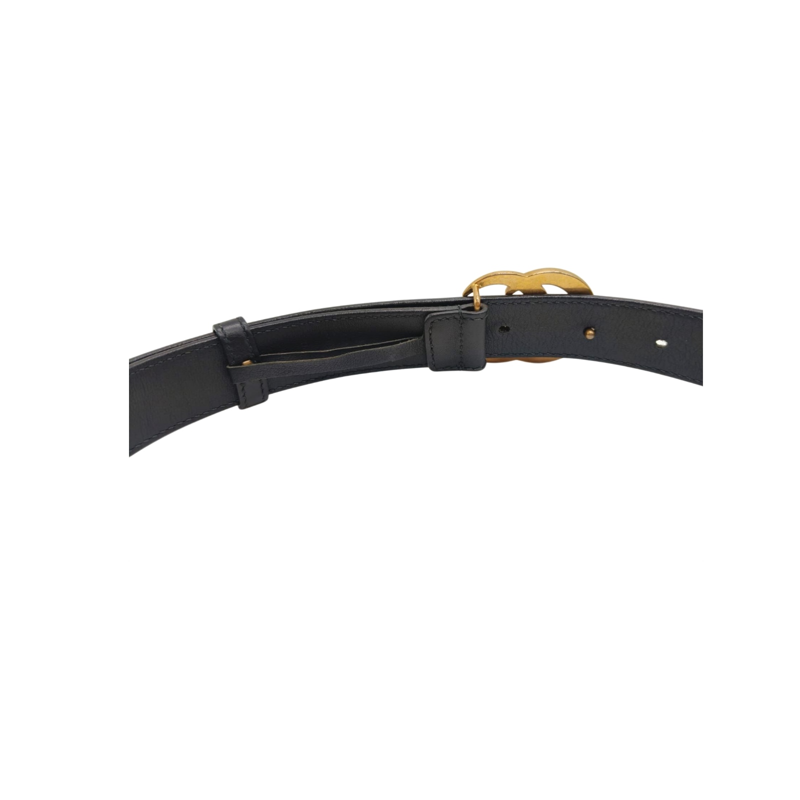 Gucci GG Marmont Buckle Black 30mm Leather Belt - Size 85/34 - Image 8