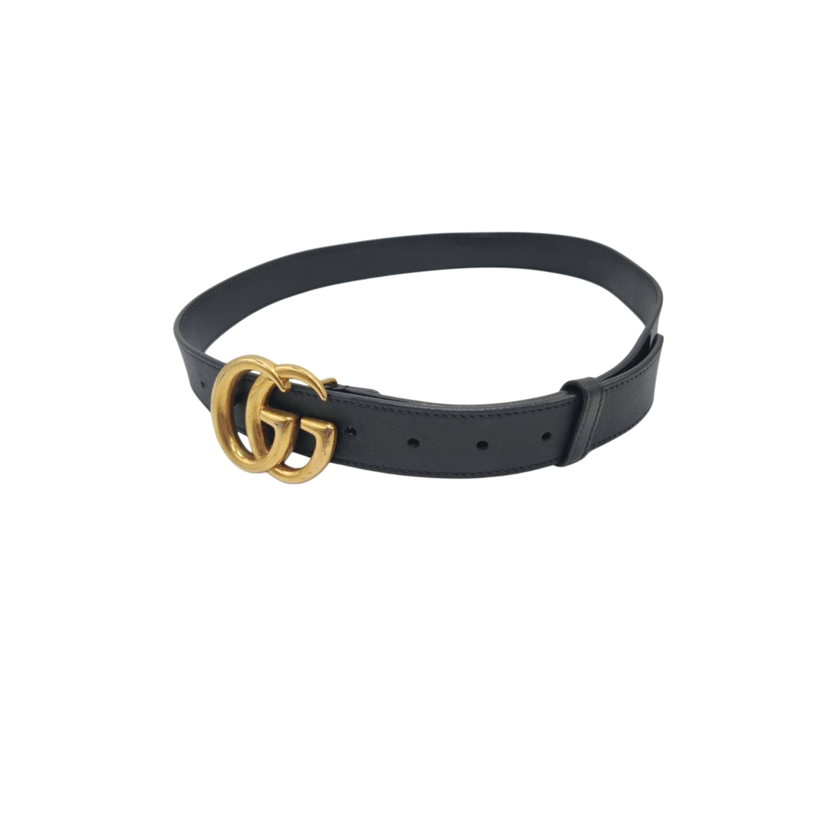 Gucci GG Marmont Buckle Black 30mm Leather Belt - Size 85/34 - Image 9