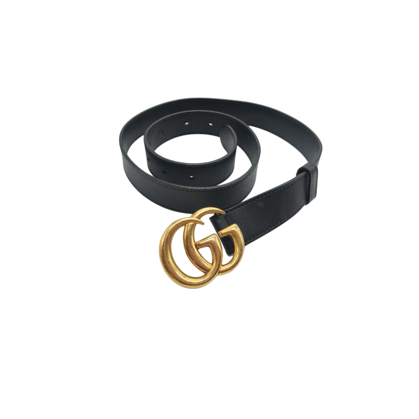 Gucci GG Marmont Buckle Black 30mm Leather Belt - Size 85/34 - Image 3