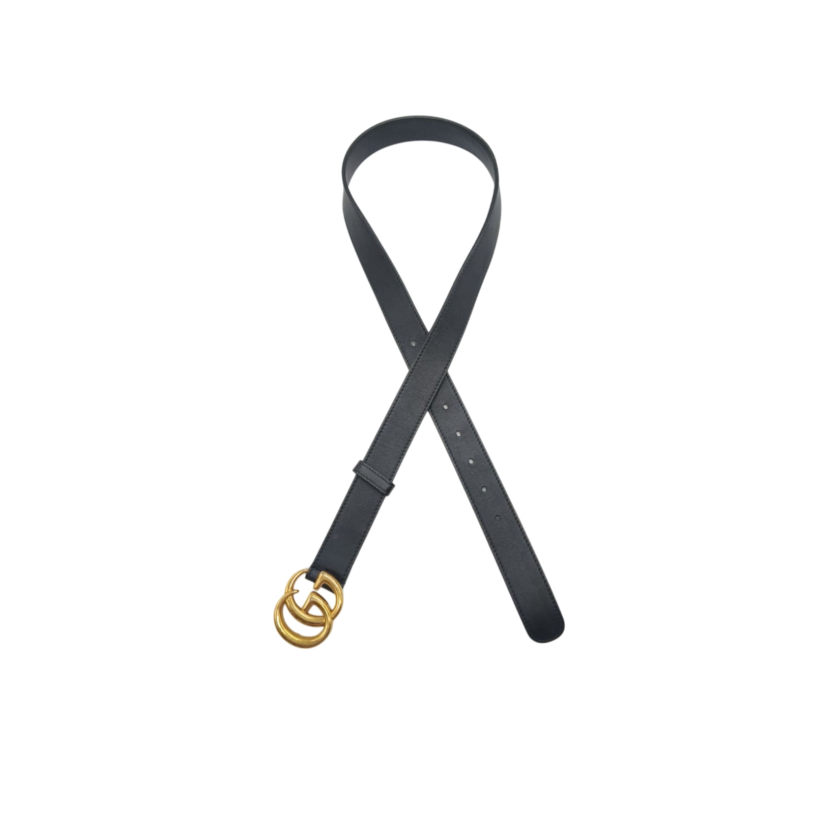 Gucci GG Marmont Buckle Black 30mm Leather Belt - Size 85/34 - Image 5