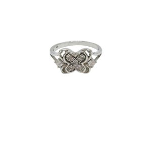 Pave Butterfly Split Shank Ring