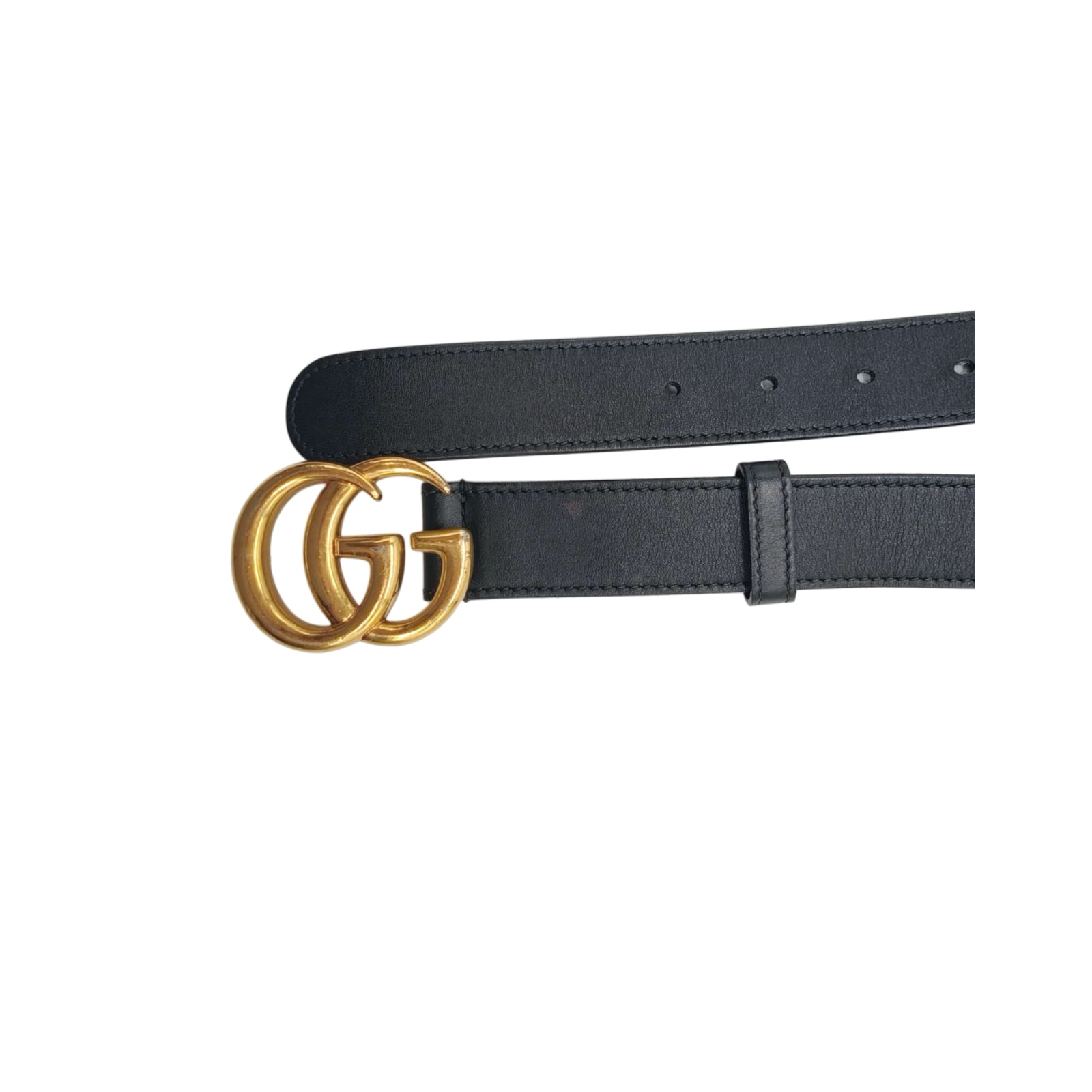Gucci GG Marmont Buckle Black 30mm Leather Belt - Size 85/34 - Image 6