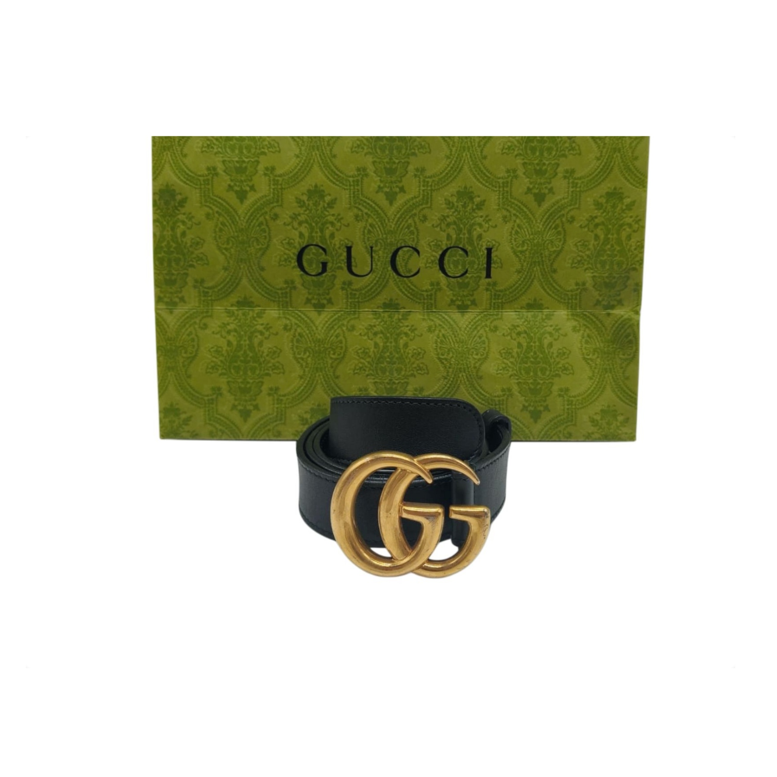 Gucci GG Marmont Buckle Black 30mm Leather Belt - Size 85/34 - Image 10