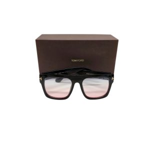 Tom Ford Renee Black Acetate Square Frame Sunglasses