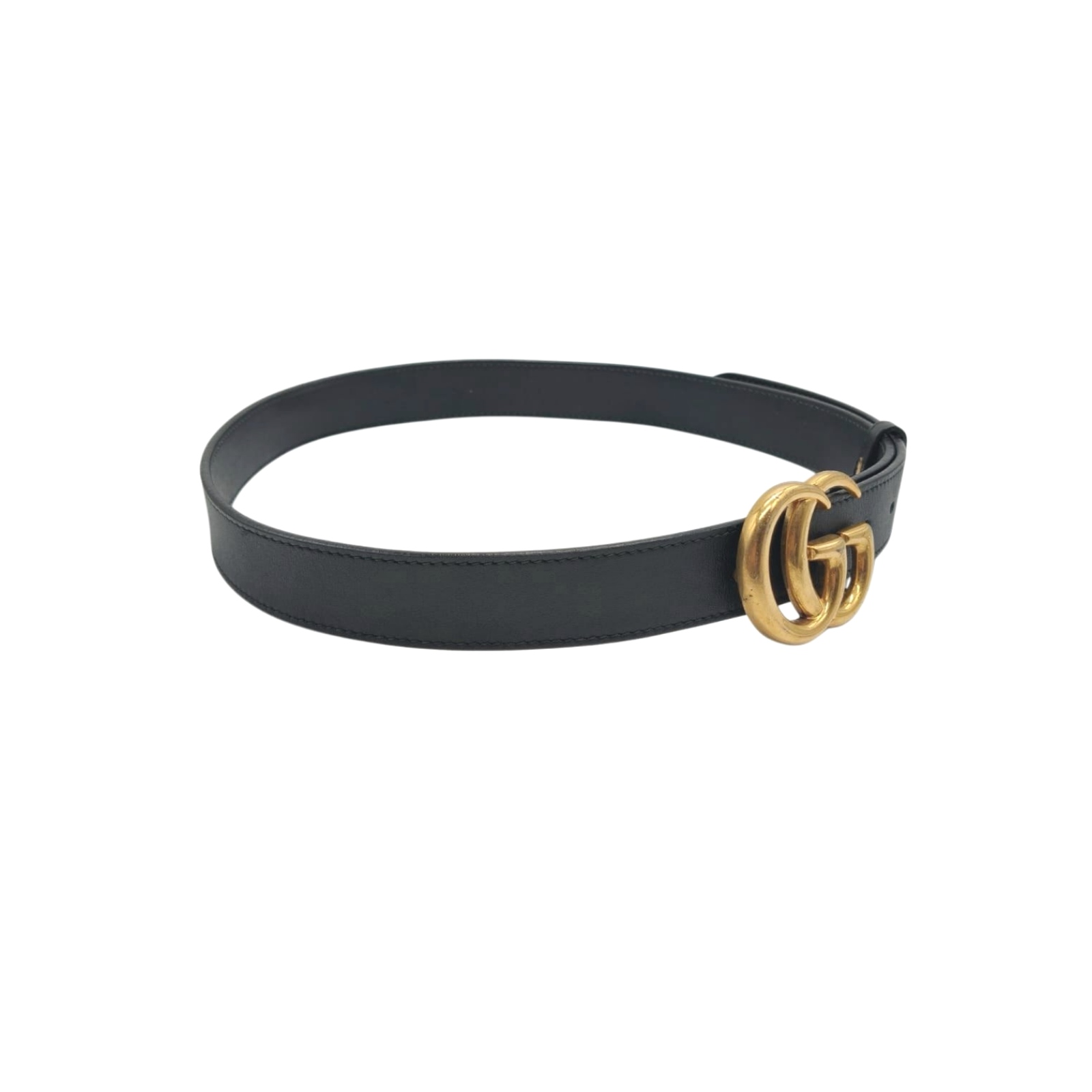 Gucci GG Marmont Buckle Black 30mm Leather Belt - Size 85/34 - Image 7