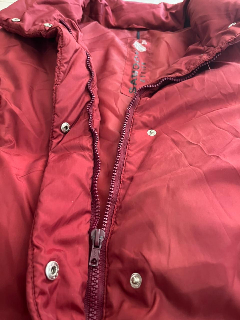 Samoon Edition Burgundy Down Jacket – Size L - Image 6