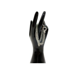 Byzantine Chainmaille Double Bracelet – Solid Sterling Silver
