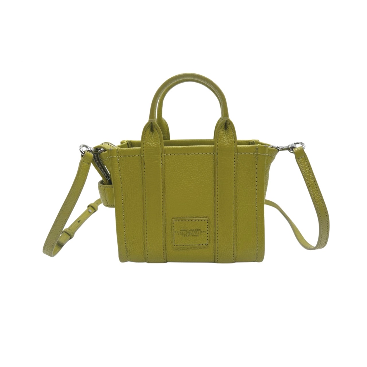Marc Jacobs Grained Calfskin Micro The Tote Bag In Citronelle - Image 2