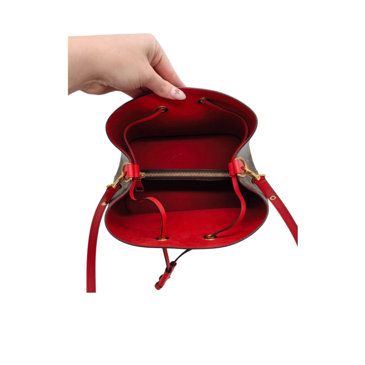 Louis Vuitton NéoNoé Monogram MM with Red Interior - Image 9