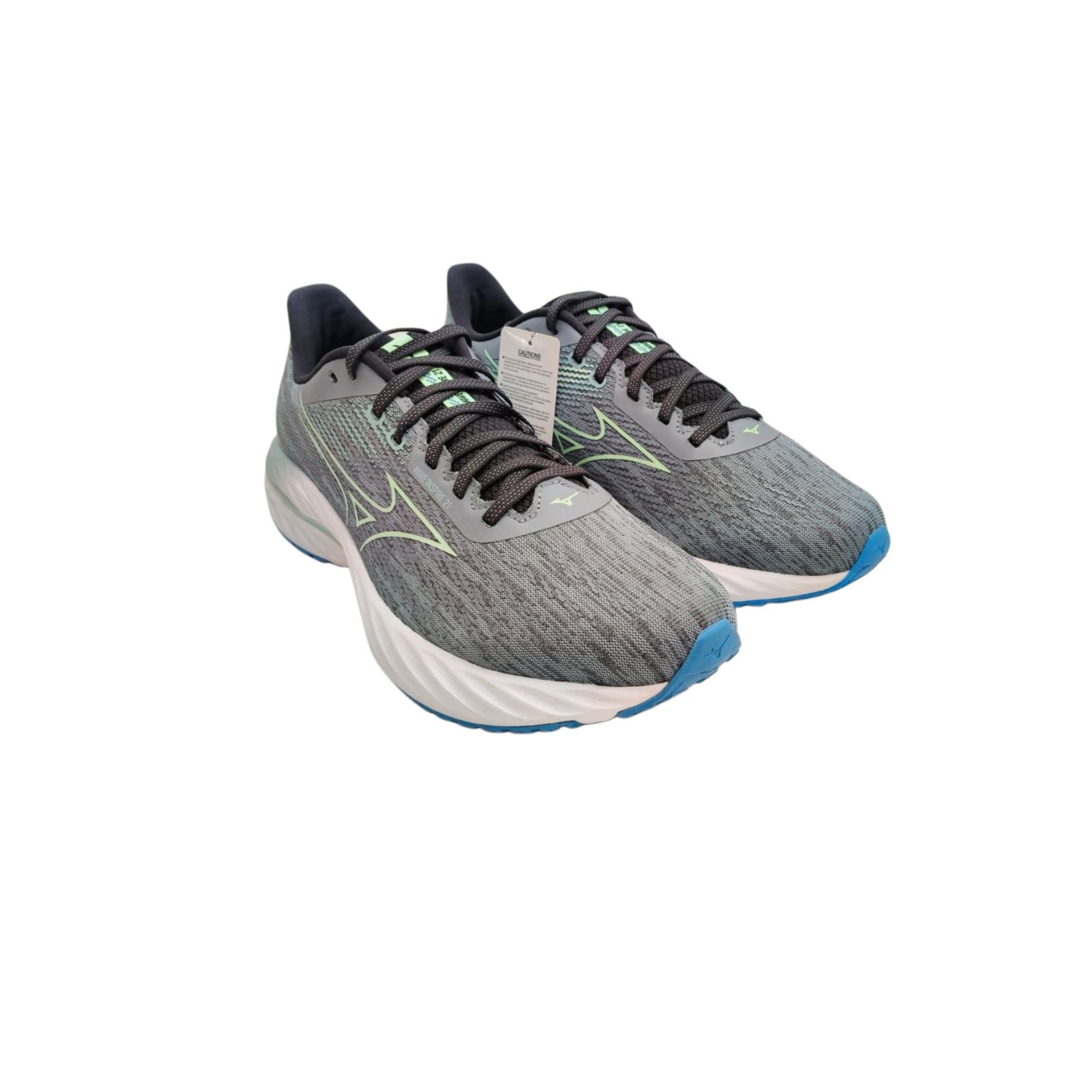 Mizuno Wave Inspire 21 Men's Running Shoes in Tradewinds / Neo Mint UK9 - Image 4