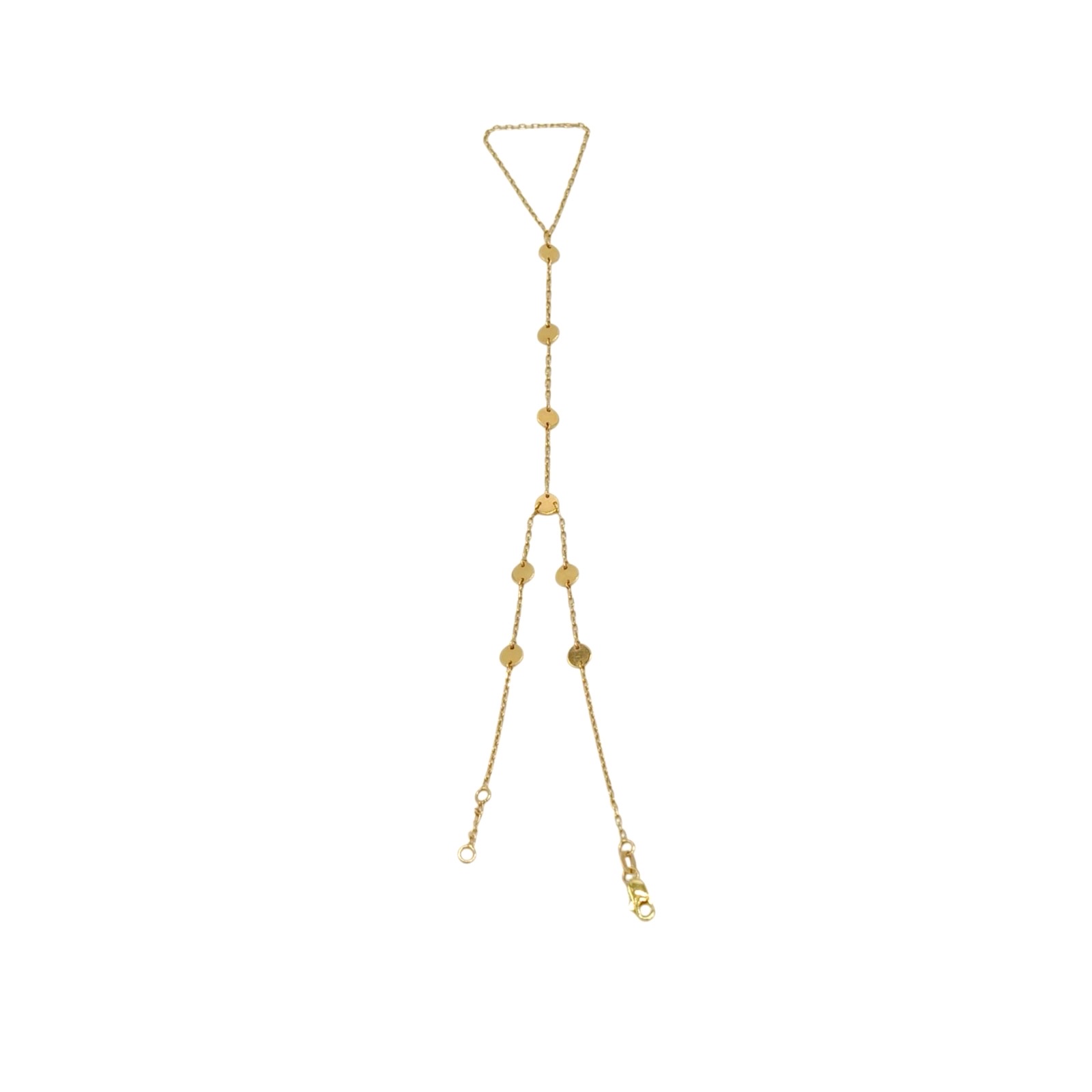 14ct Gold Hand-Chain Bracelet - Image 4