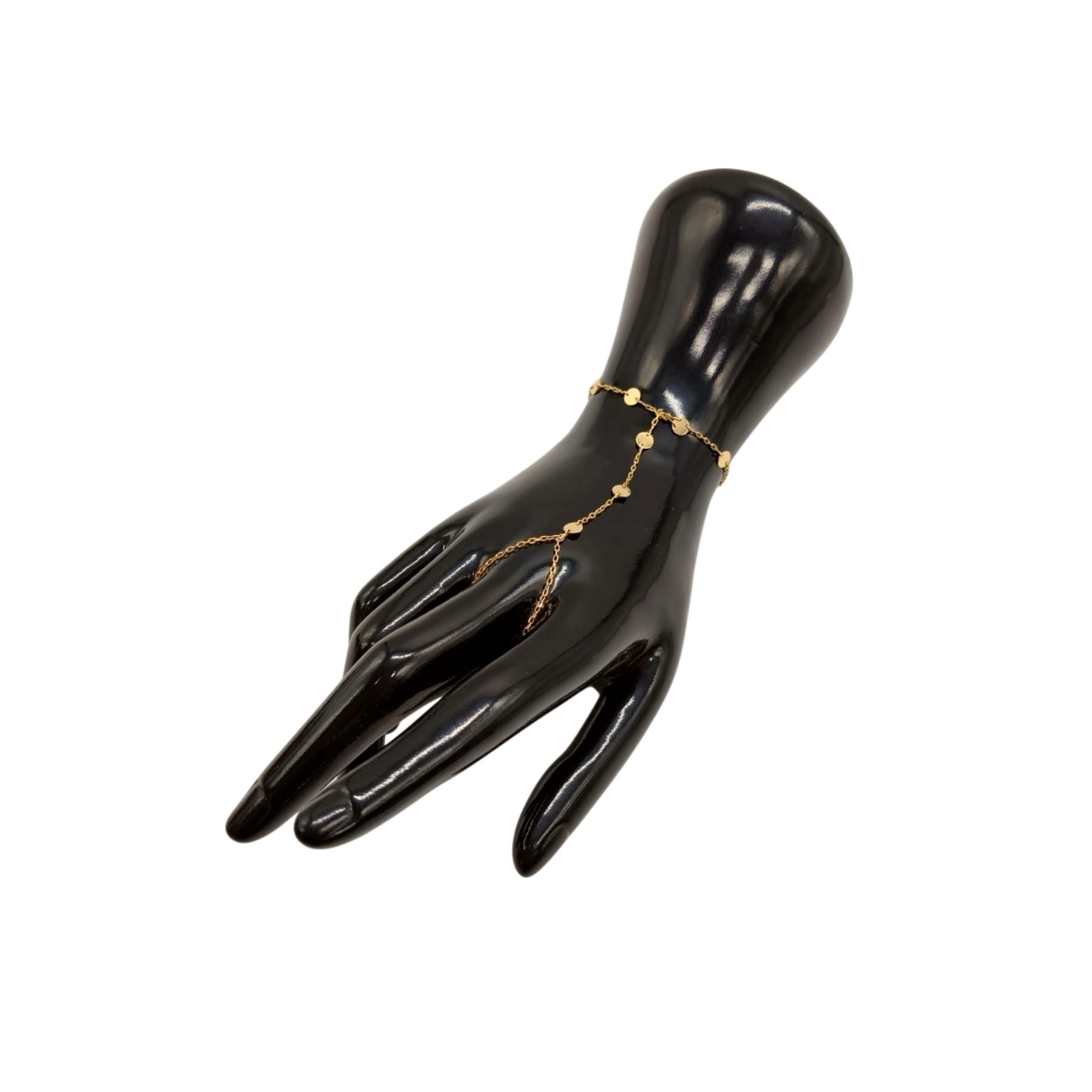 14ct Gold Hand-Chain Bracelet - Image 6