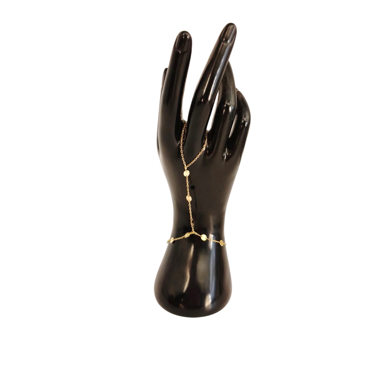 14ct Gold Hand-Chain Bracelet - Image 5