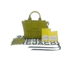 Marc Jacobs Grained Calfskin Micro The Tote Bag In Citronelle