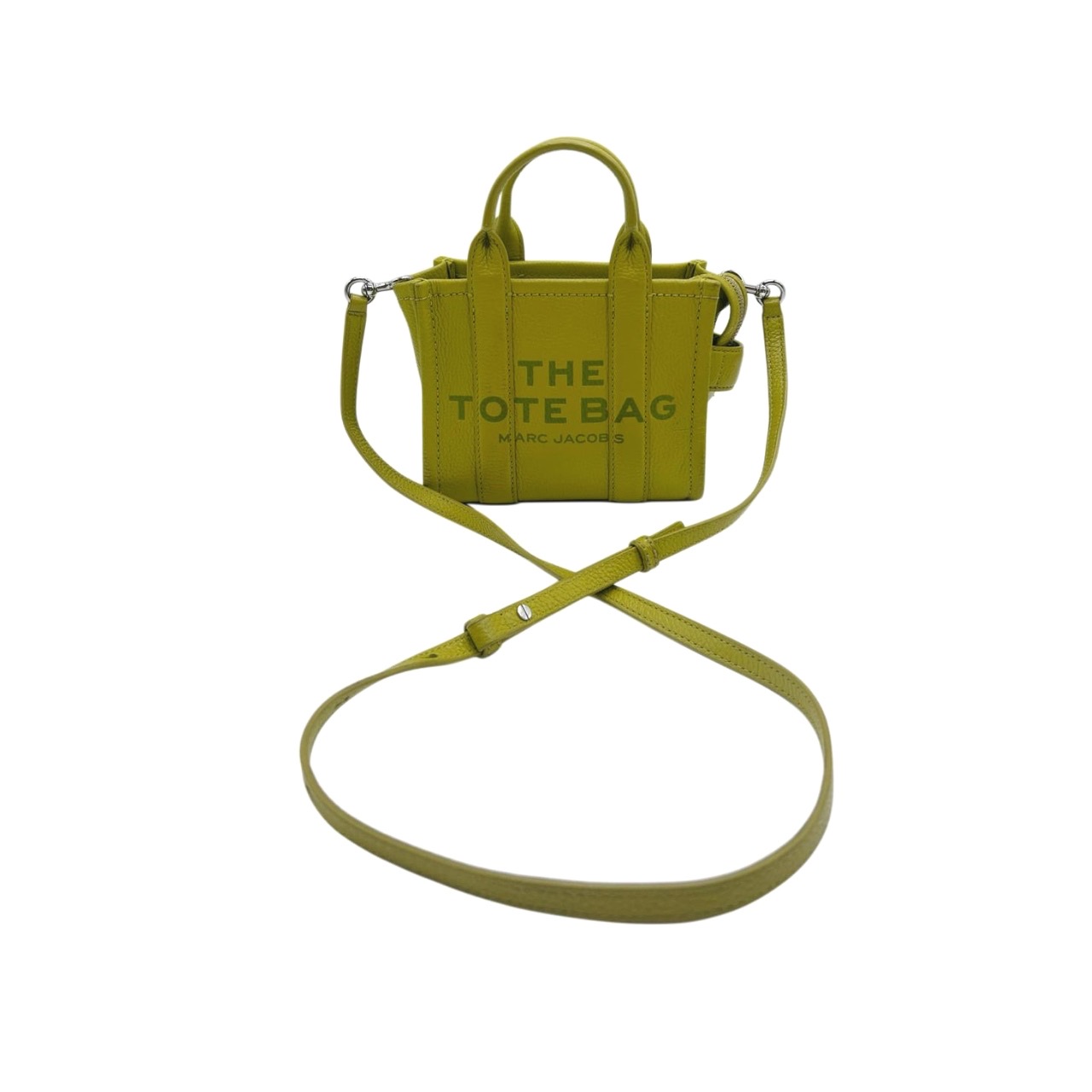 Marc Jacobs Grained Calfskin Micro The Tote Bag In Citronelle - Image 10
