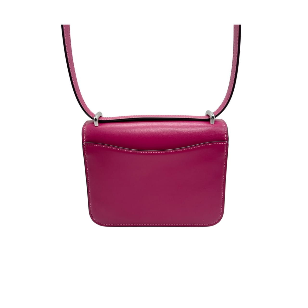 Coach Morgan Square Vibrant Pink Leather Crossbody Bag - Image 4