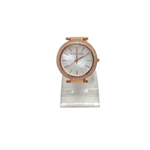 Michaela Kors Darci Gold Tone Round Sterling Silver Watch