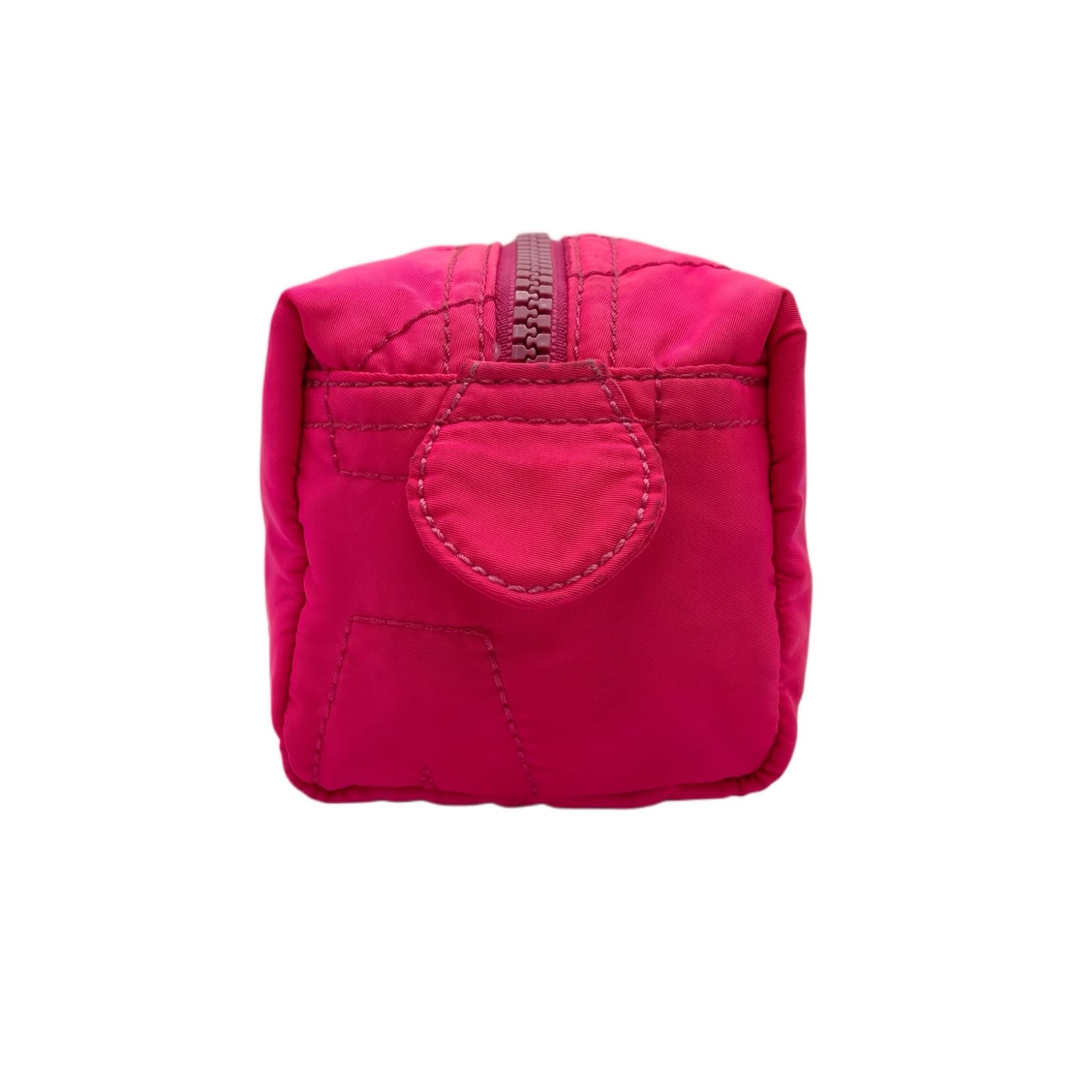 Marc By Marc Jacobs Hot Pink Quilted Nylon Zip Cosmetic Bag - Image 6