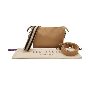 Ted Baker London Darceyy Camera Crossbody Bag in Tan Leather