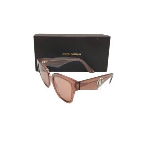 Dolce & Gabbana Brown DG Logo Cat-Eye Sunglasses