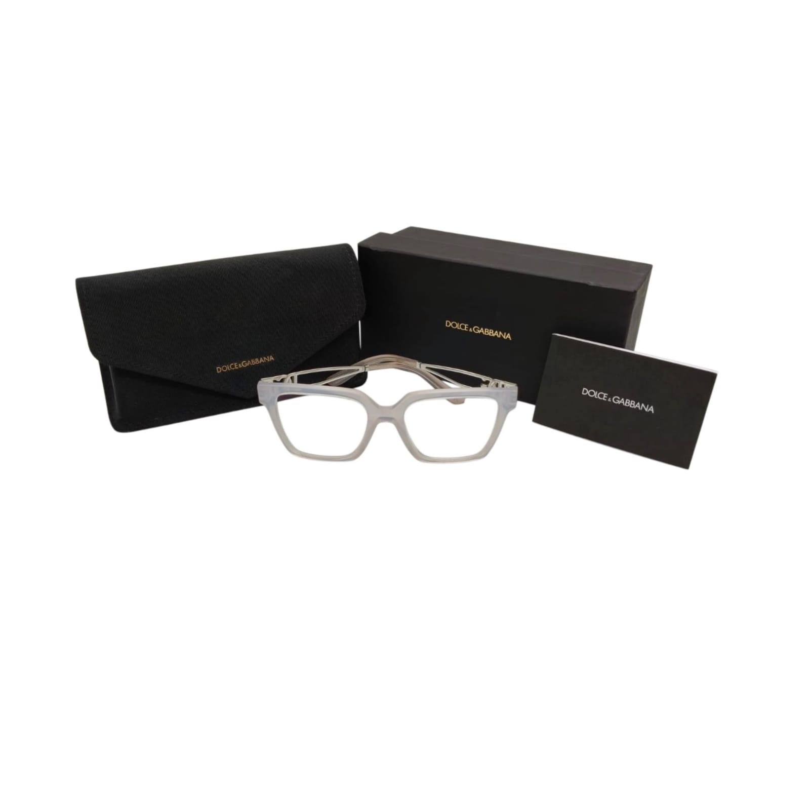 Dolce & Gabbana Grey Cat-Eye Optical Eyeglass Frames - Image 10