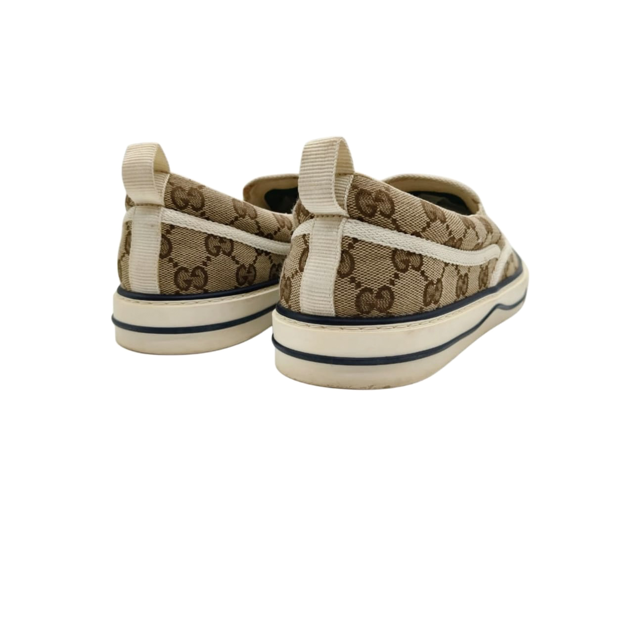 Gucci GG Tennis 1997 Slip-on Beige/ Ebony Sneakers Size: UK 8.5 - Image 5