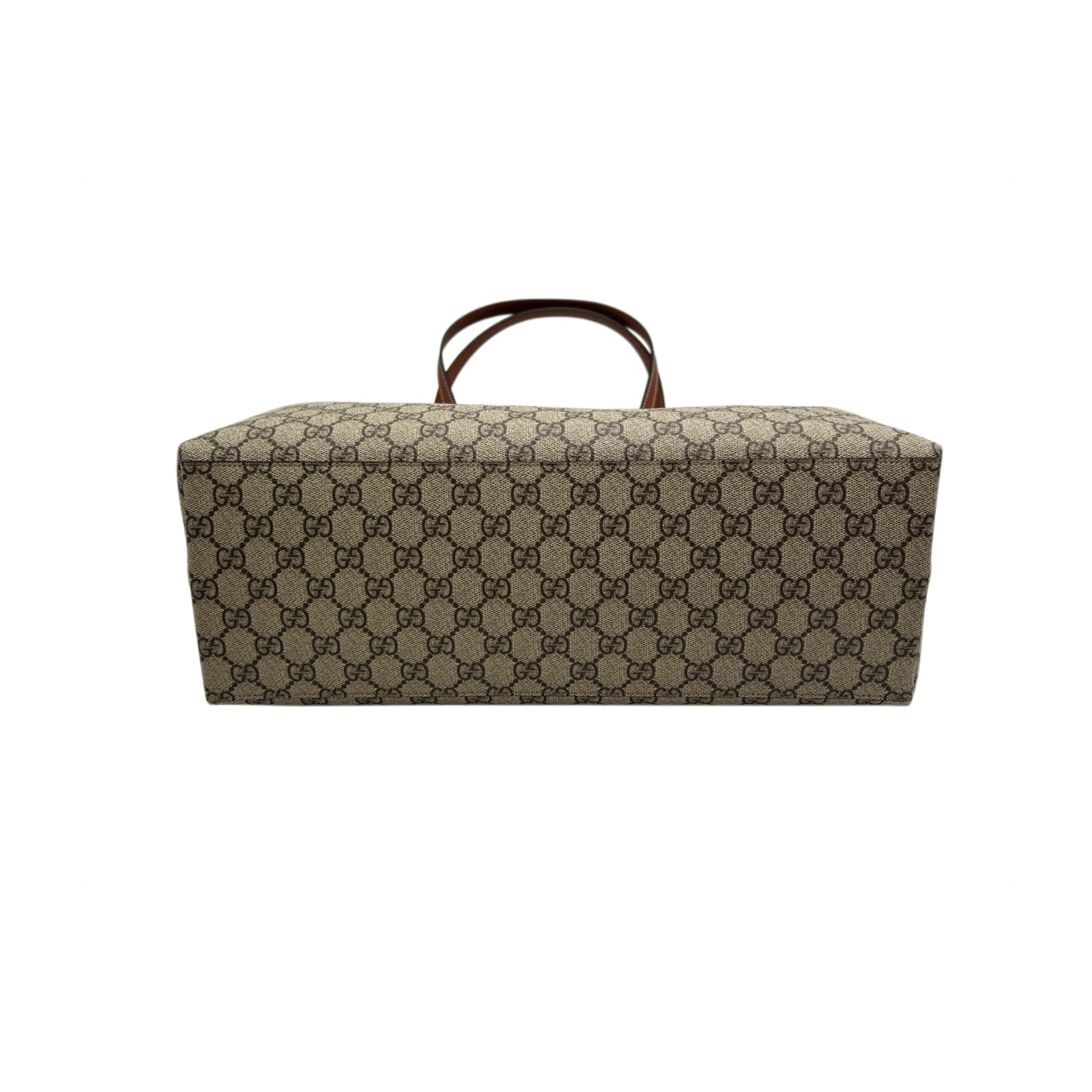 Gucci GG Supreme Emblem Brown & Beige Large Tote Bag - Image 6