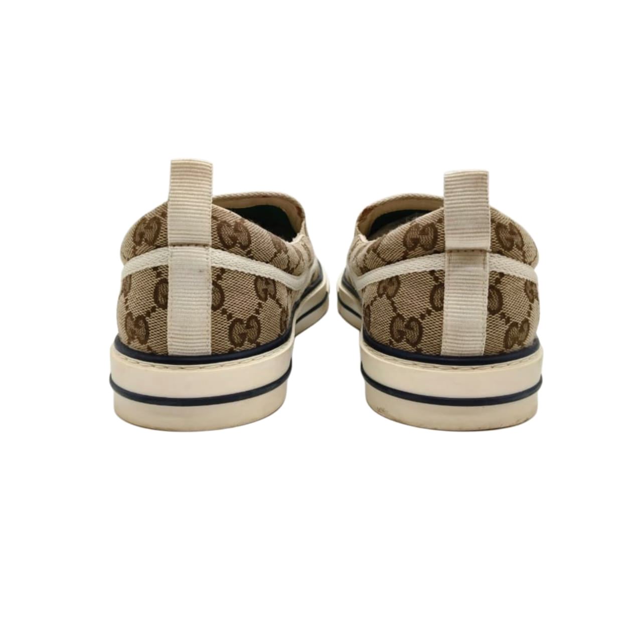 Gucci GG Tennis 1997 Slip-on Beige/ Ebony Sneakers Size: UK 8.5 - Image 3