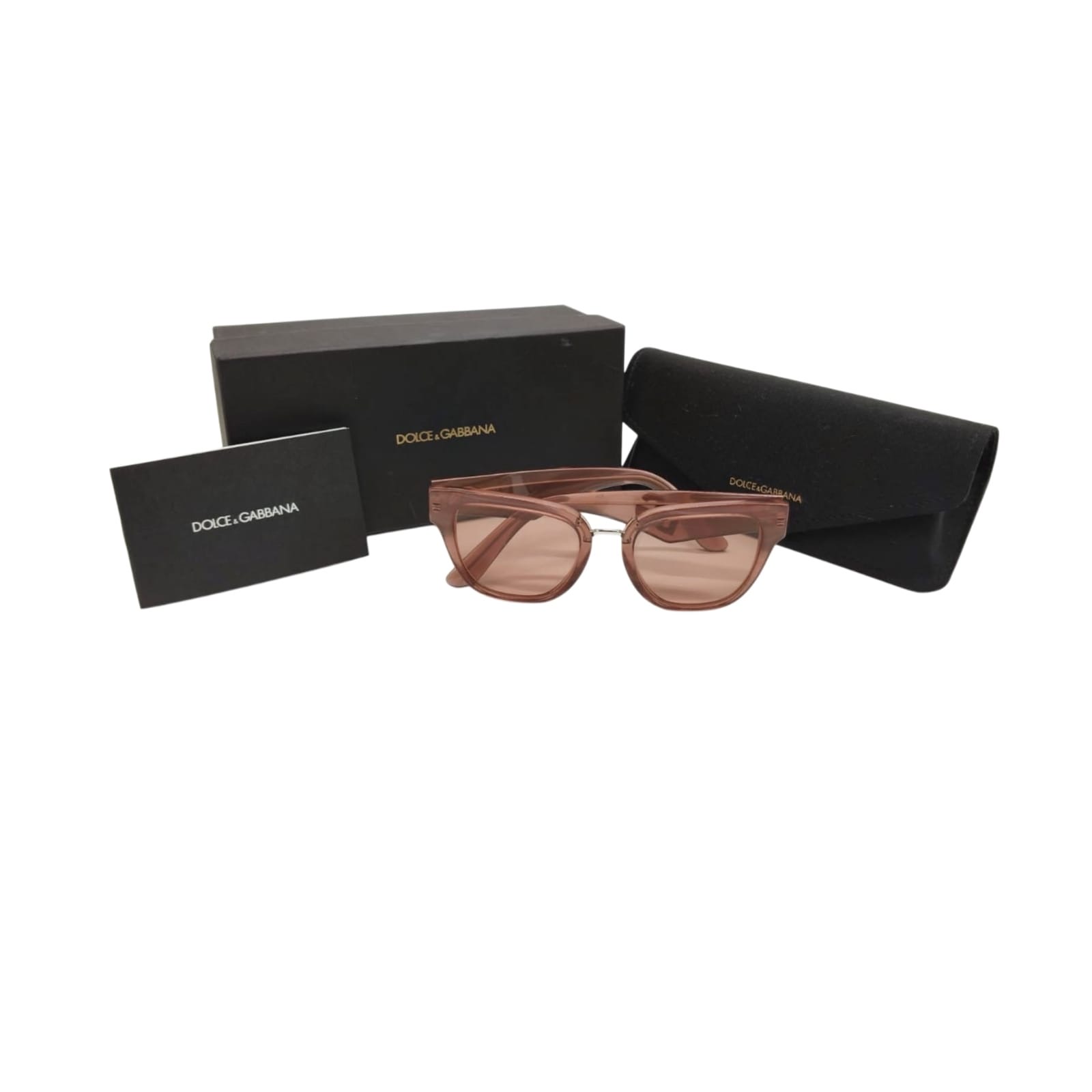 Dolce & Gabbana Brown DG Logo Cat-Eye Sunglasses - Image 9
