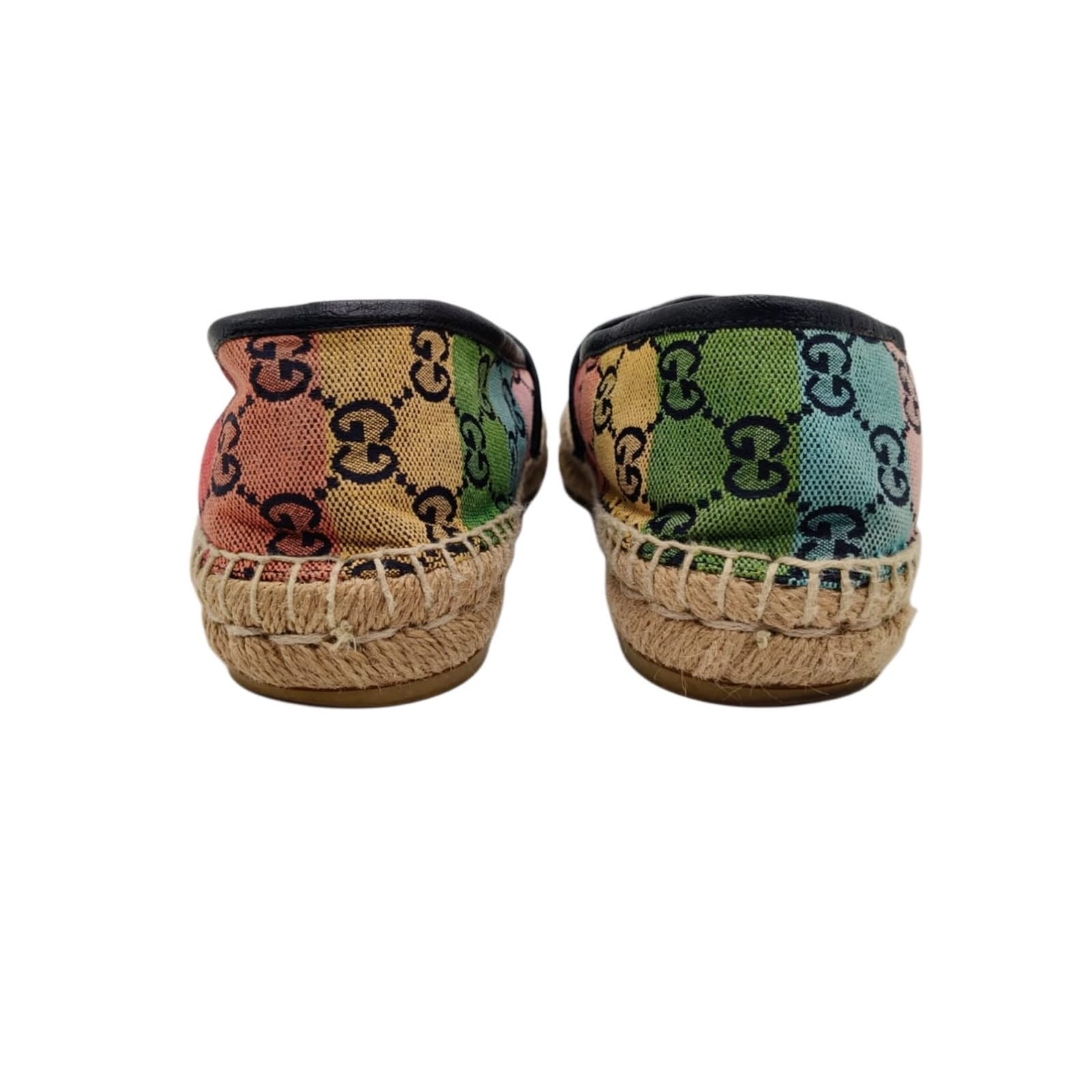 Gucci GG Monogram Multicolour Canvas Espadrille Slip-ons Size: 37 - Image 3