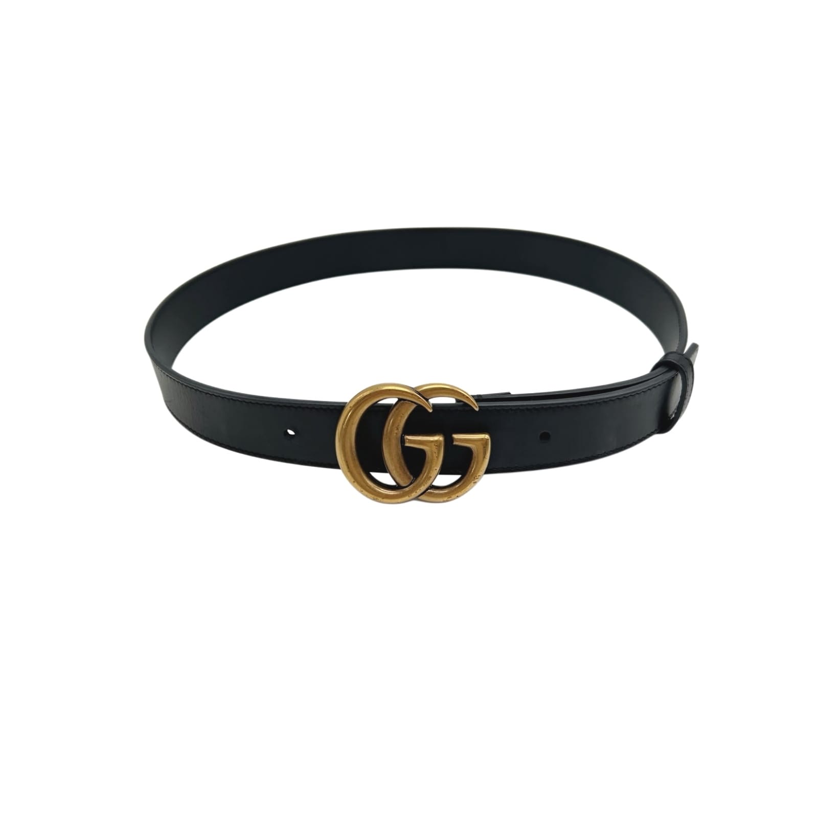 Gucci GG Marmont Buckle Black 30mm Leather Belt Size 75/30 - Image 3