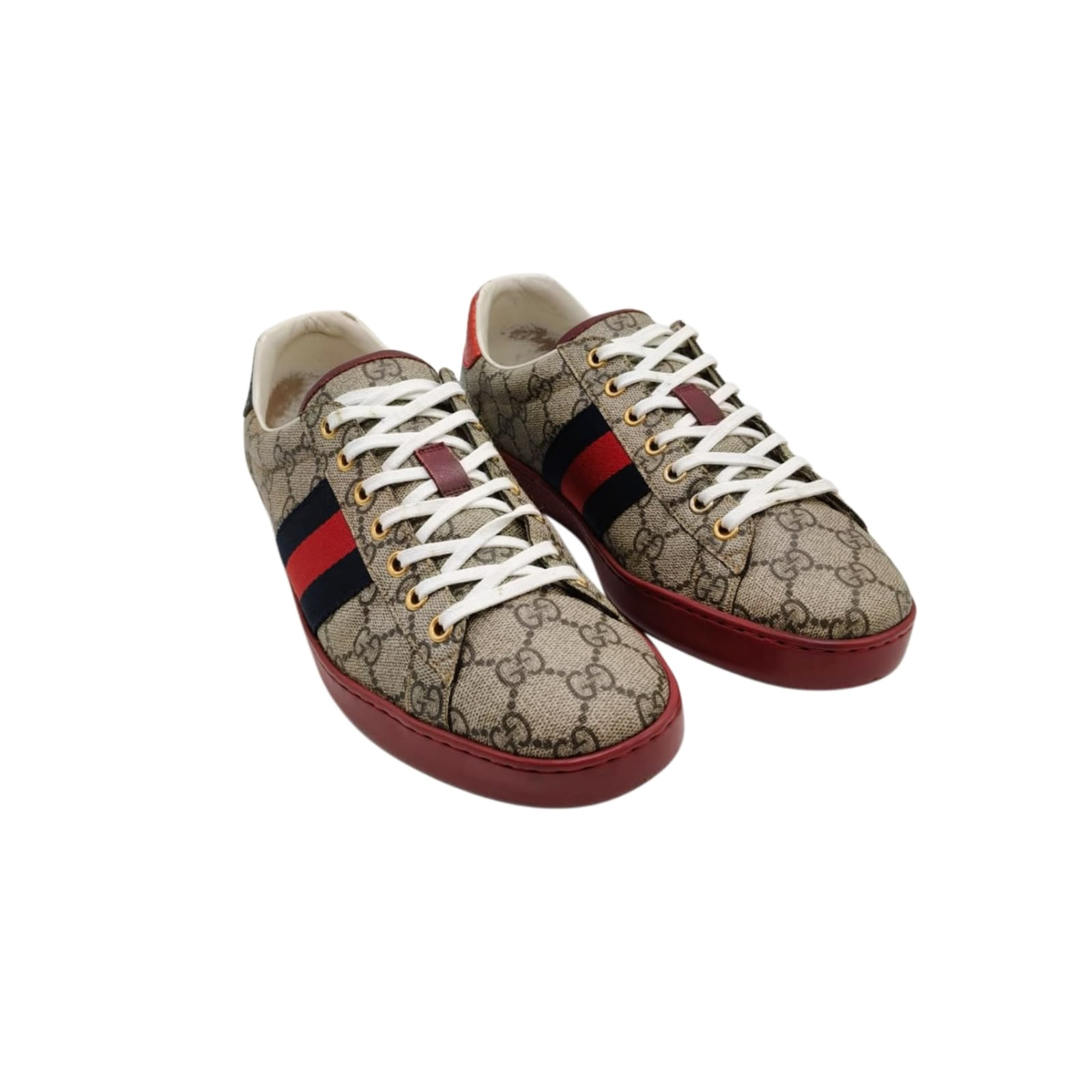 Gucci Ace GG Supreme Low-Top Sneakers Size 8.5 - Image 6