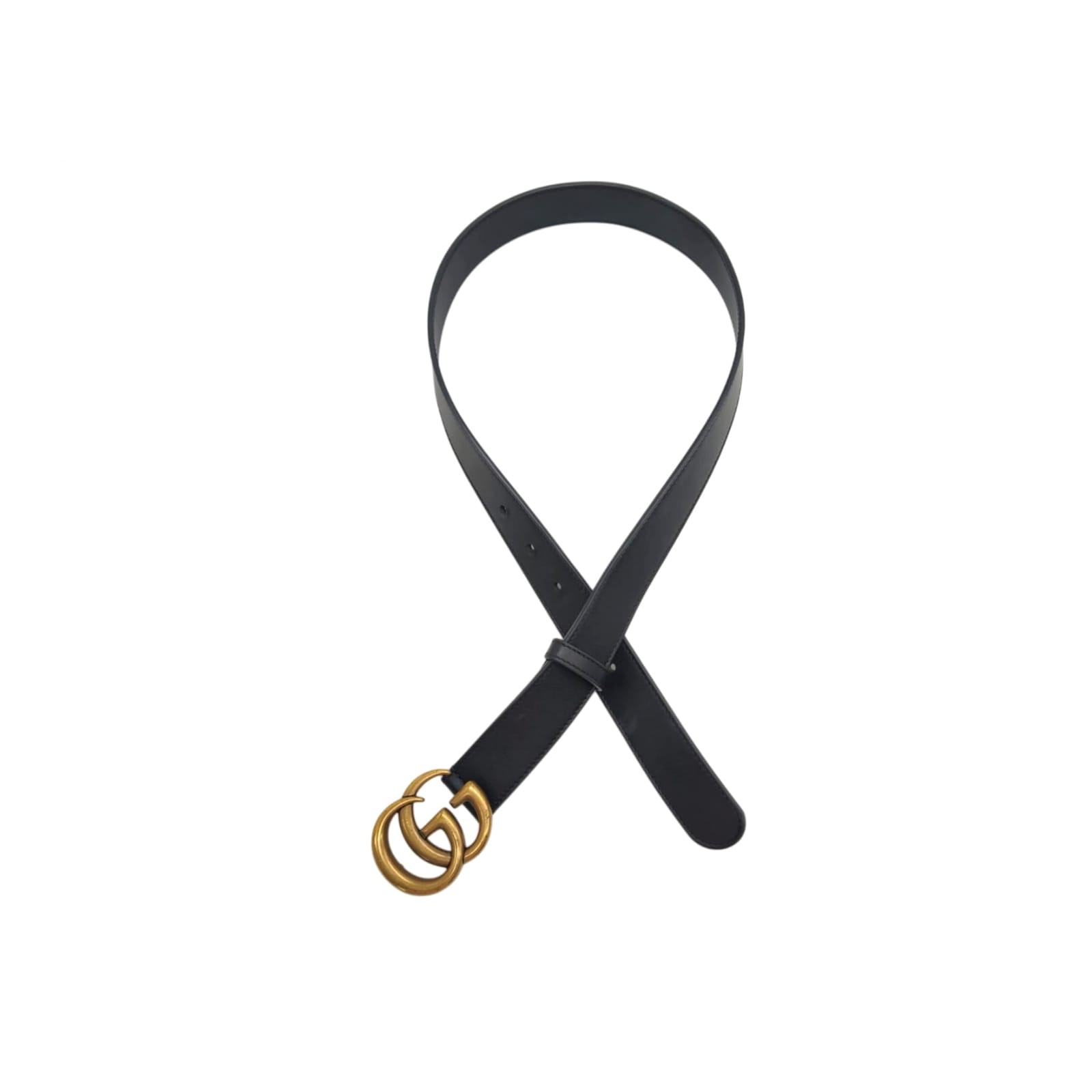 Gucci GG Marmont Buckle Black 30mm Leather Belt Size 75/30 - Image 9