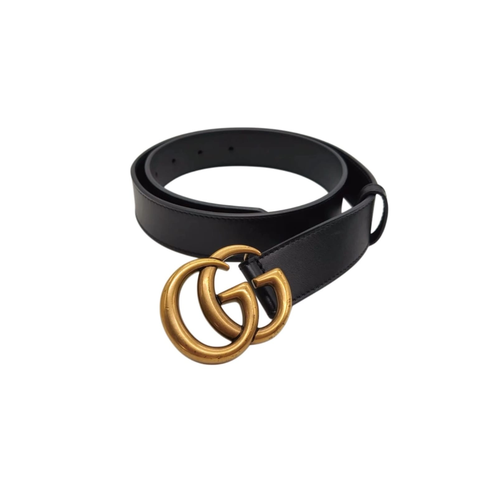 Gucci GG Marmont Buckle Black 30mm Leather Belt Size 75/30 - Image 5