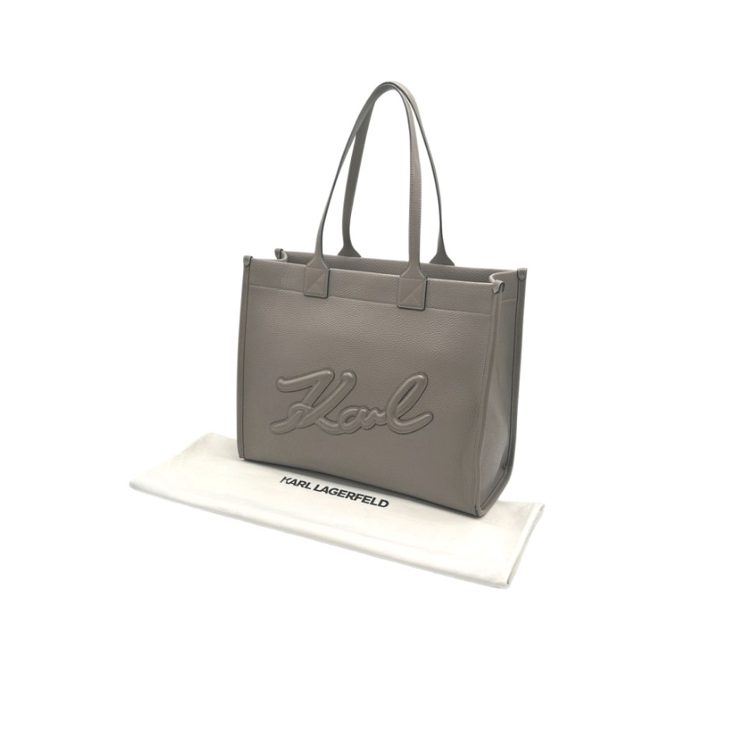 Karl Lagerfeld K/Skuare Grainy Leather Tote Bag - Image 7