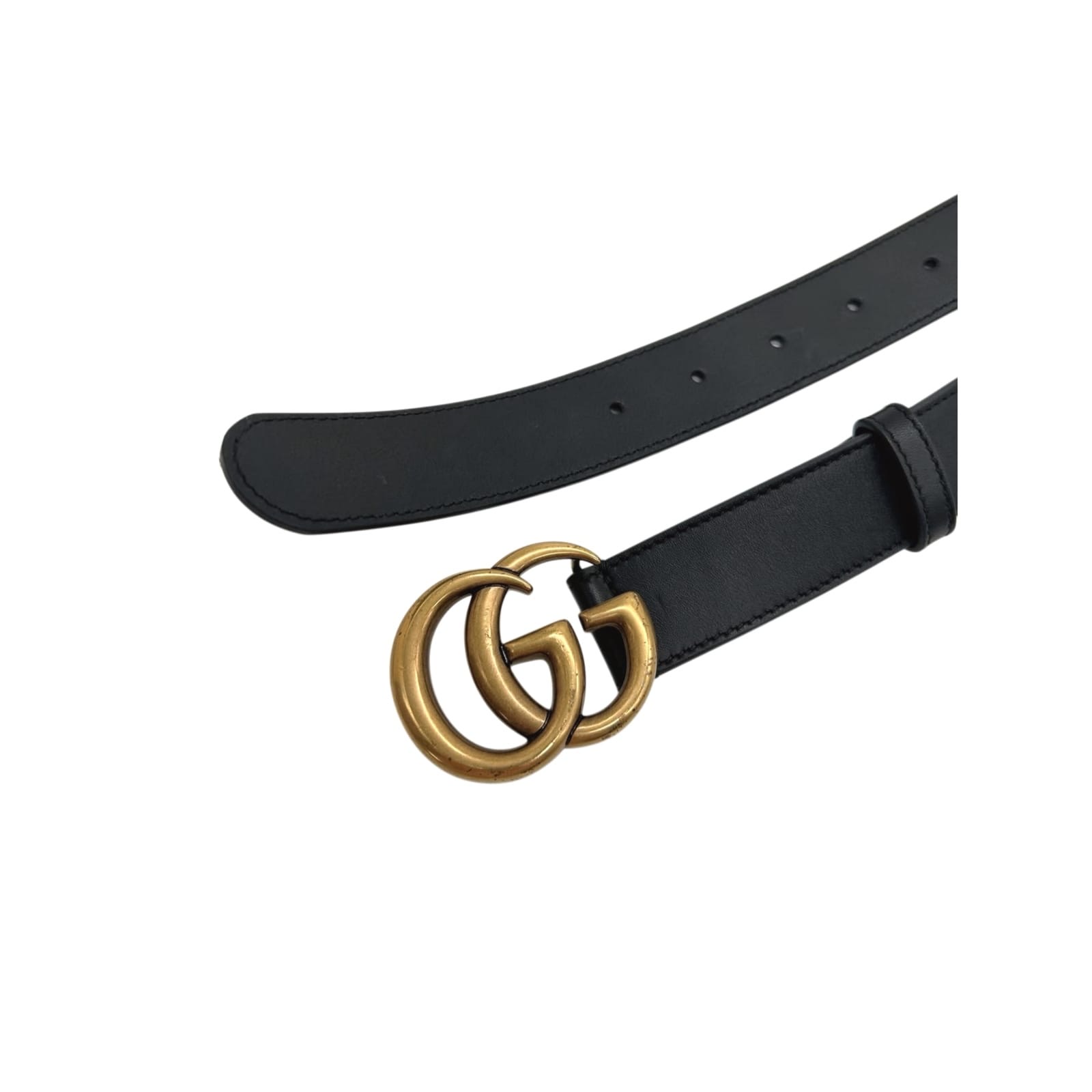 Gucci GG Marmont Buckle Black 30mm Leather Belt Size 75/30 - Image 4