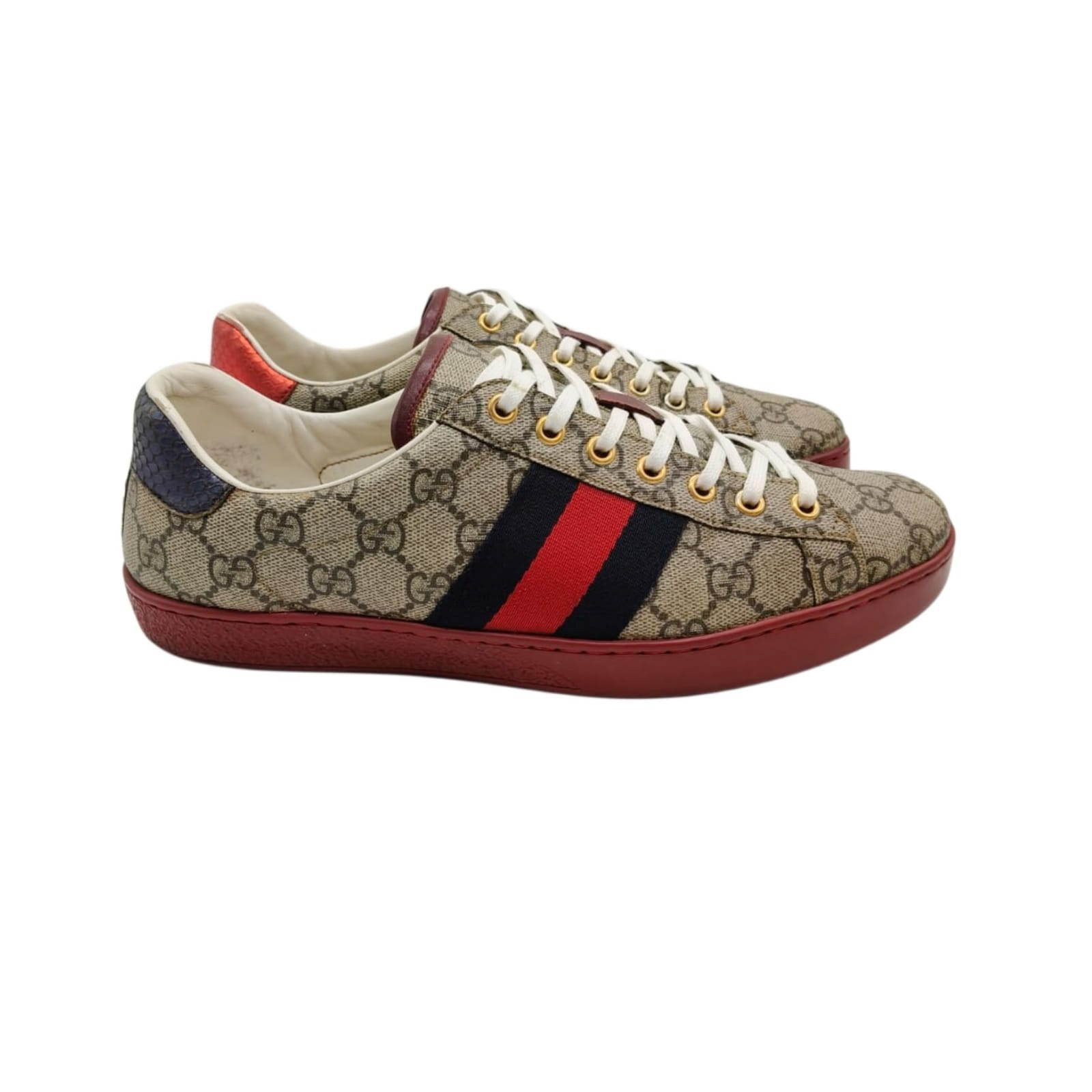 Gucci Ace GG Supreme Low-Top Sneakers Size 8.5 - Image 7