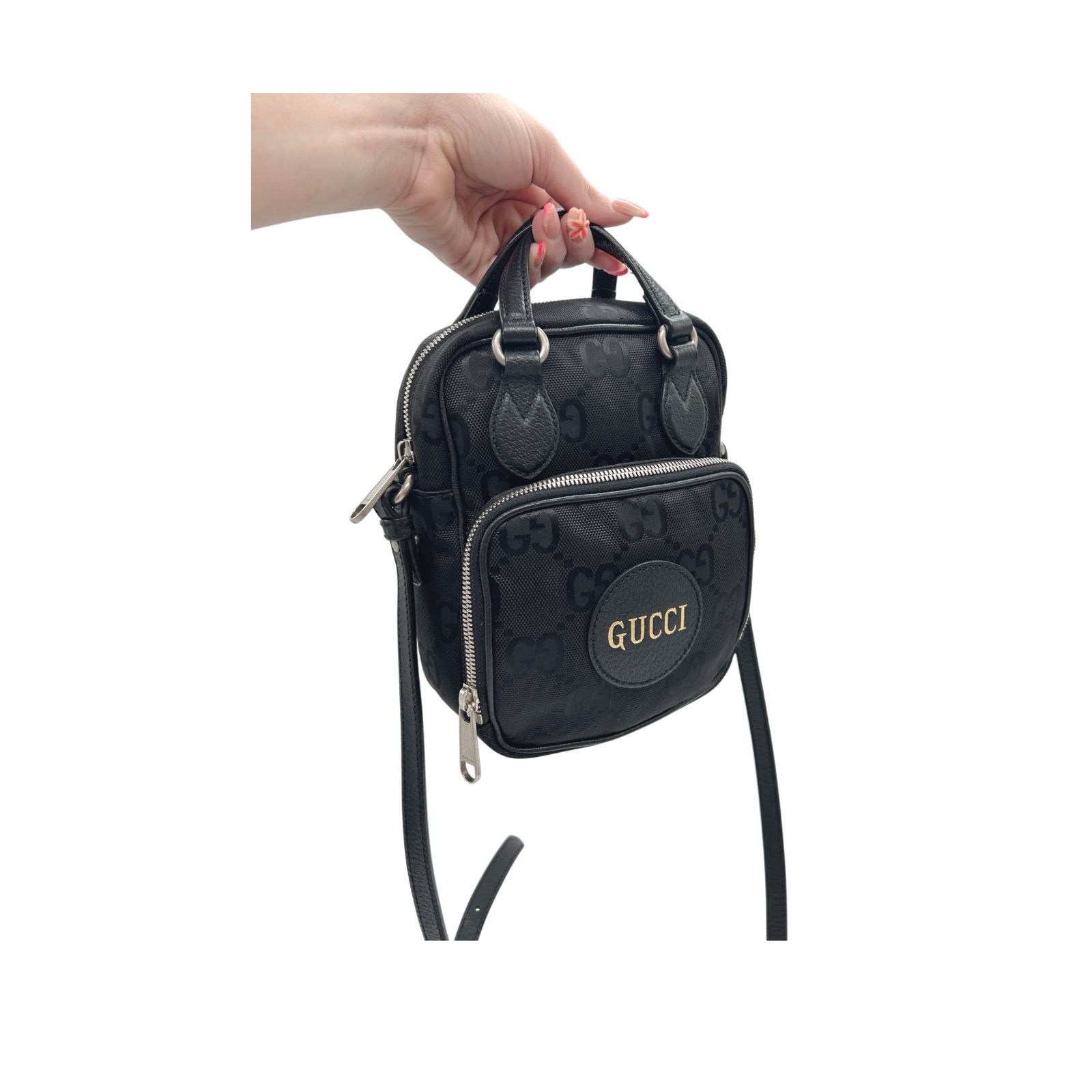 Gucci Off The Grid GG Nylon Mini Satchel Crossbody Bag - Image 8