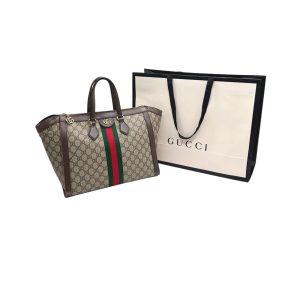 Gucci Ophidia GG Medium Top Handle Tote Bag