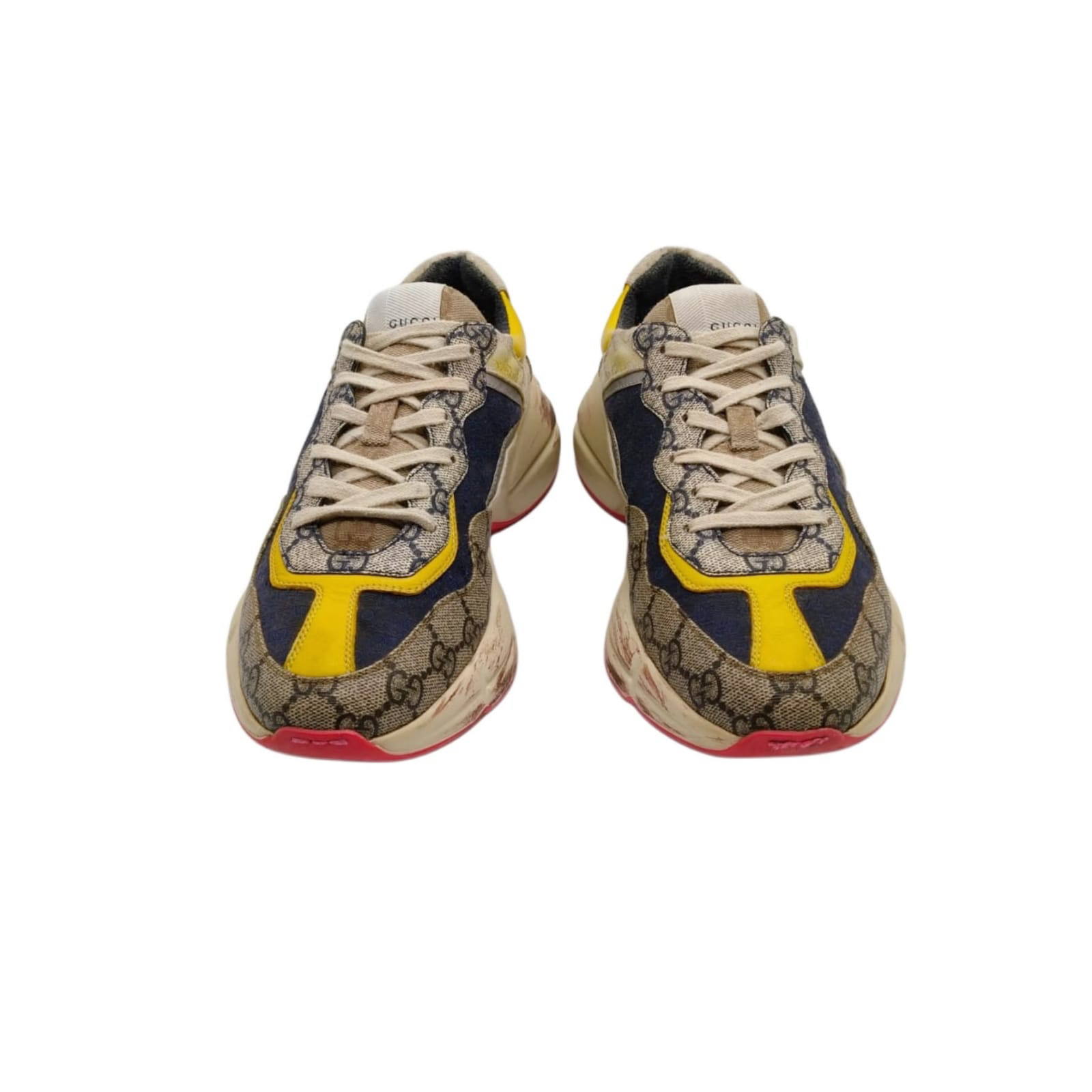 Gucci Rhyton GG Supreme Multicolour Canvas Sneakers Size UK6 big cut - Image 3